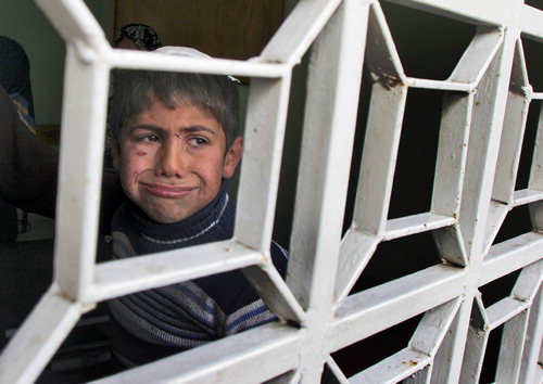 한장사진- 울고있는 팔레스타인 소년